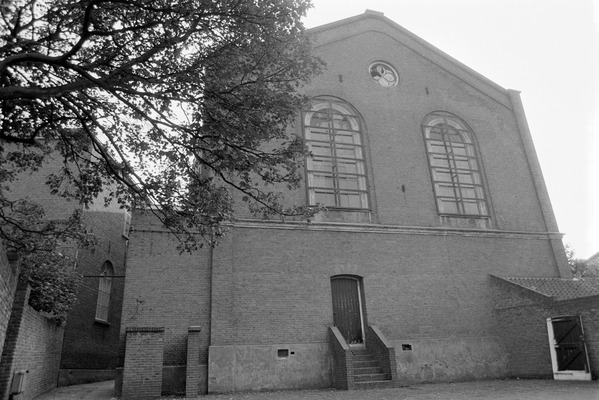 Voormalige Gereformeerde Noorderkerk te Middelburg, standplaats van ds. Klaarhamer. Foto: PZC, 1976. Bron: ZB, Beeldbank Zeeland, rec.nr. 163868.