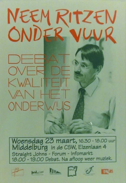 Bestand:Debat in de Christelijke Scholengemeenschap Walcheren over de kwaliteit van het onderwijs anno 1994 (Beeldbank Zeeland - ZB).jpg